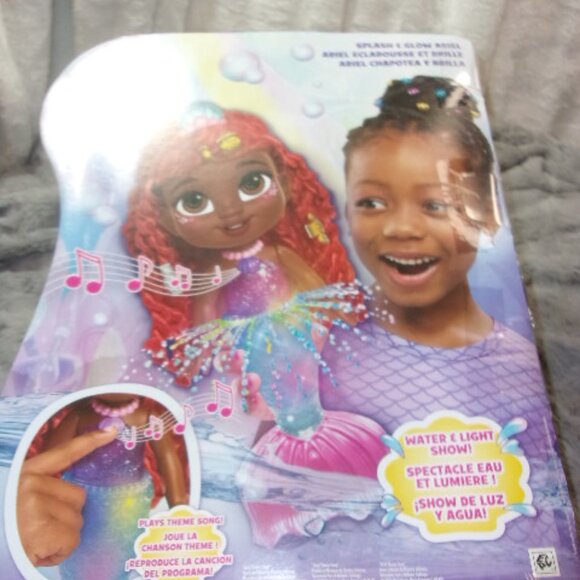 T-160 NEW IN PACKAGE DISNEY JR. ARIEL SPLASH AND GLOW DOLL - Picture 11 of 11